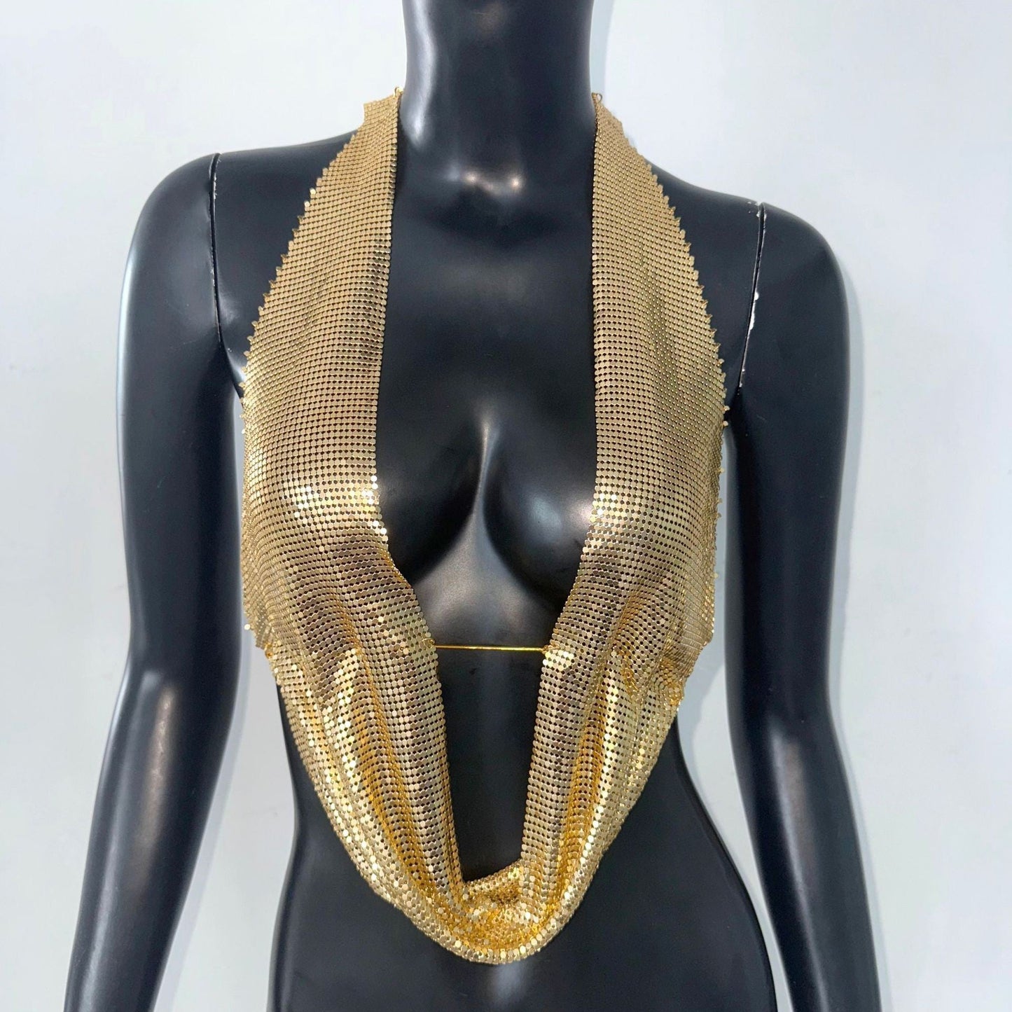 Aurelia Sequined Halter Vest