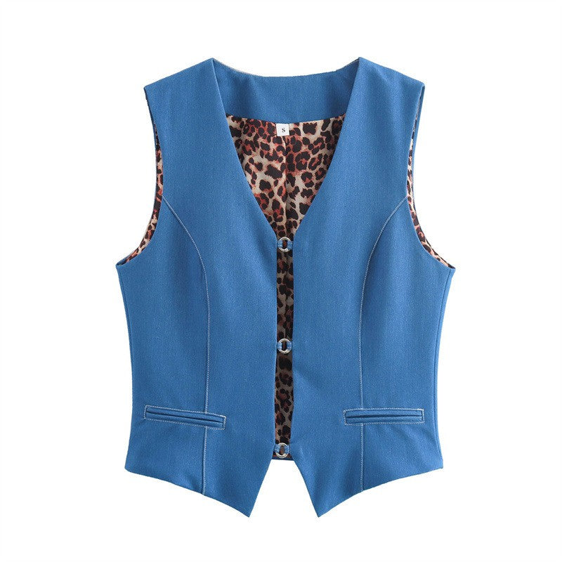 Liora Denim Vest Jacket