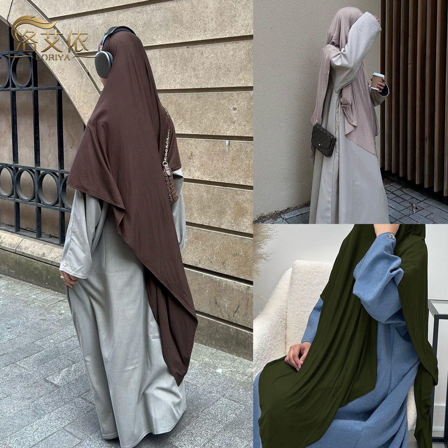 Noora Flowing Maxi Headscarf