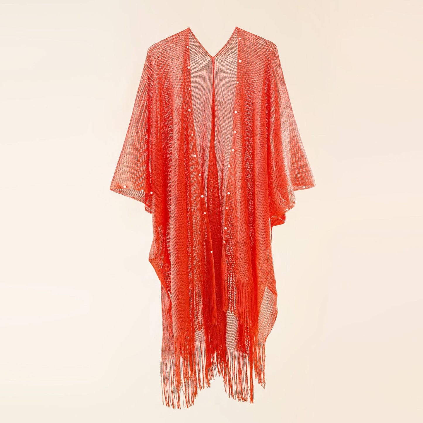 Selene Pearl-Detail Beach Shawl