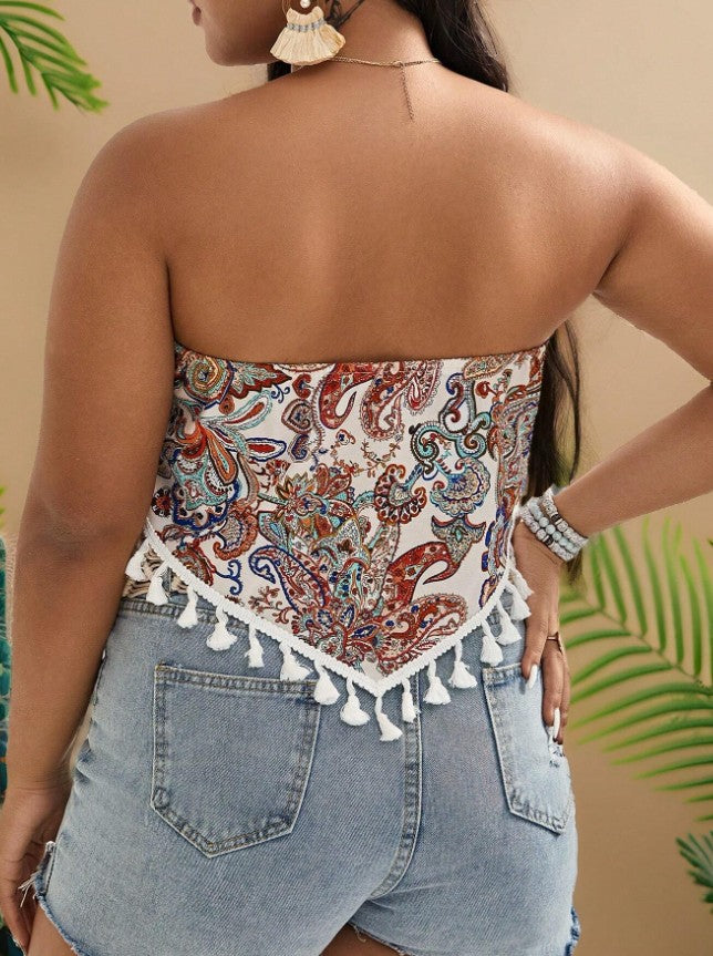 Zahara Boho Tassel Top