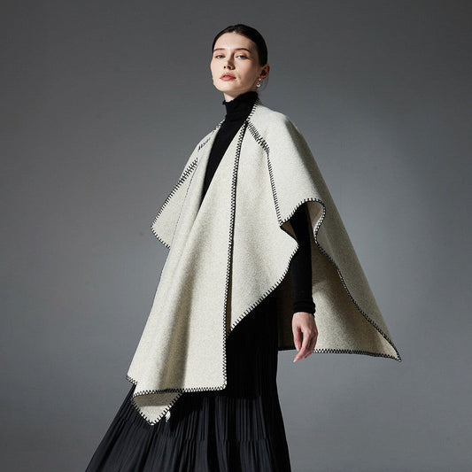 Aureum Double-Faced Wool Shawl