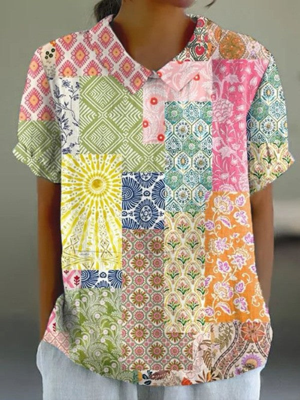 Aveline Retro Print Tee