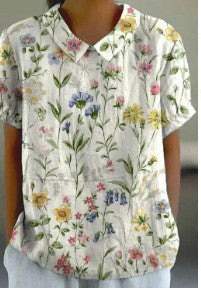 Aveline Retro Print Tee