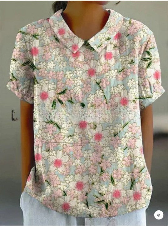 Aveline Retro Print Tee