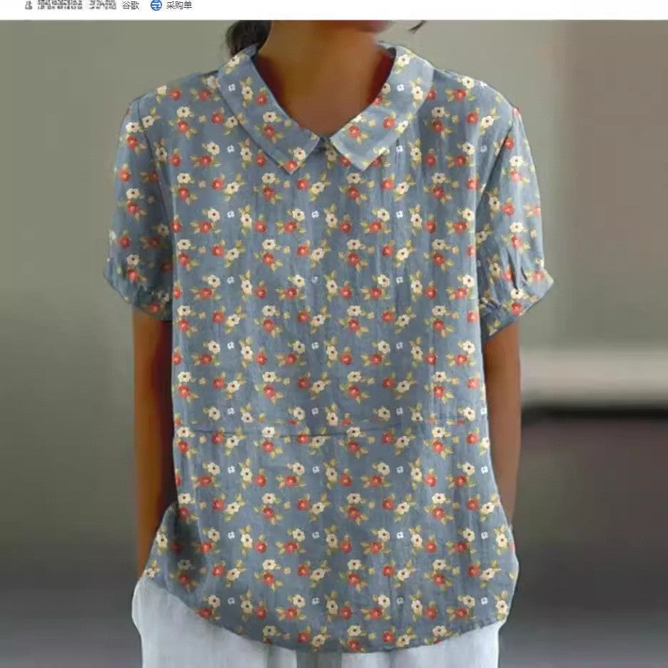 Aveline Retro Print Tee