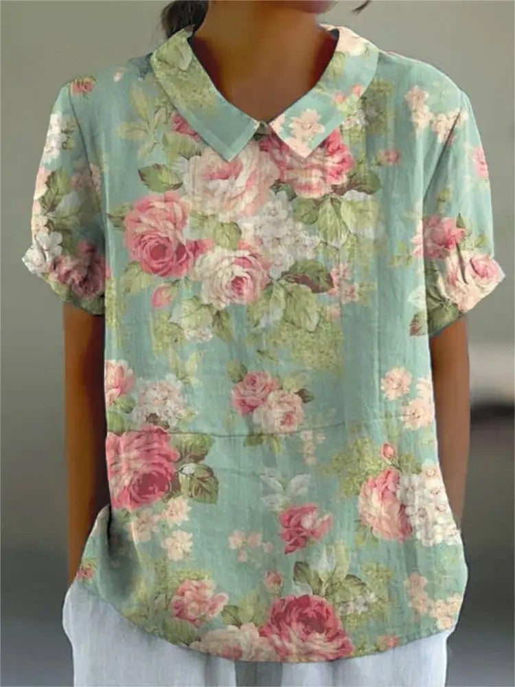 Aveline Retro Print Tee