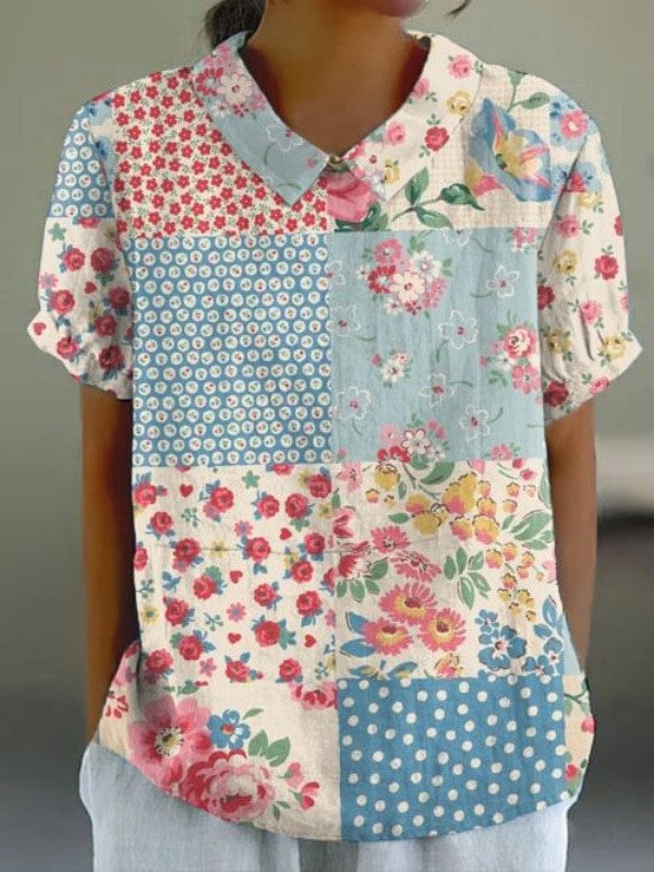Aveline Retro Print Tee