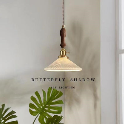 Brass Ceramic Pendant Light