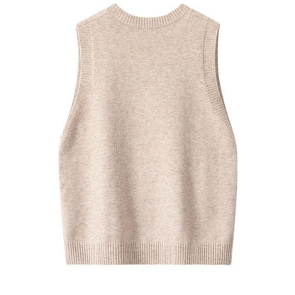 Clio Retro Knitted Button Vest