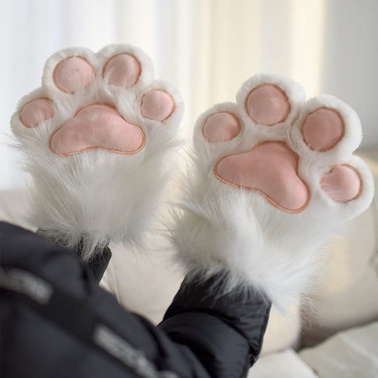Cozy Paw Plush Winter Gloves