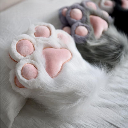Cozy Paw Plush Winter Gloves