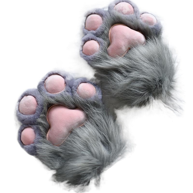 Cozy Paw Plush Winter Gloves