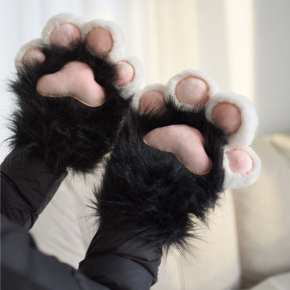 Cozy Paw Plush Winter Gloves