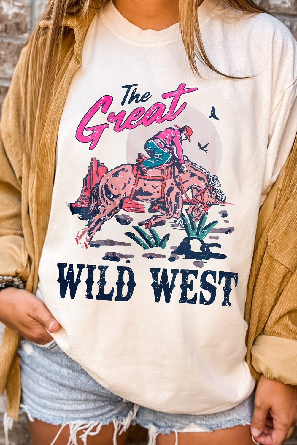 Dakota Western Denim Graphic Tee