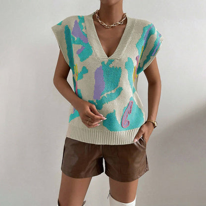Elara Floral Jacquard Vest