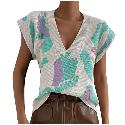 Elara Floral Jacquard Vest