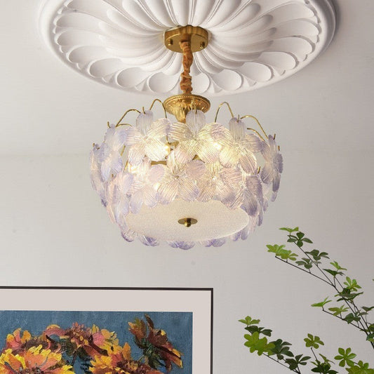 French Romantic Glass Chandelier