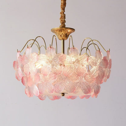 French Romantic Glass Chandelier