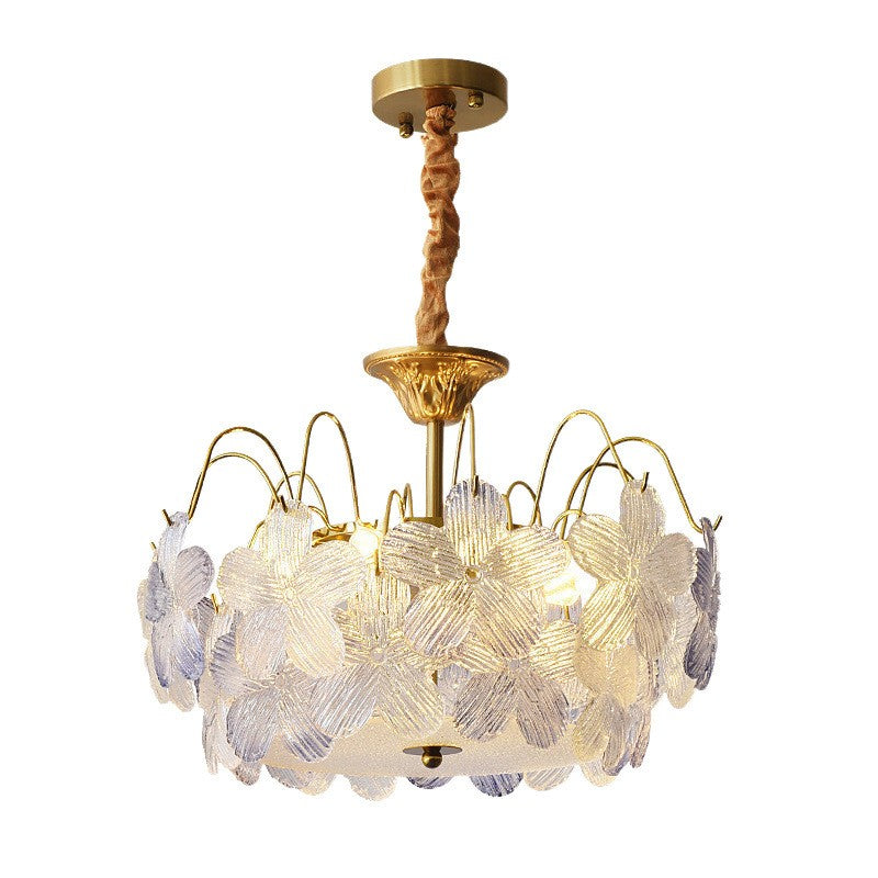 French Romantic Glass Chandelier