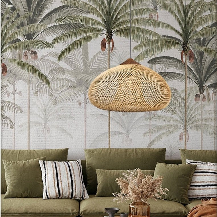 Handwoven Rattan Ceiling Light