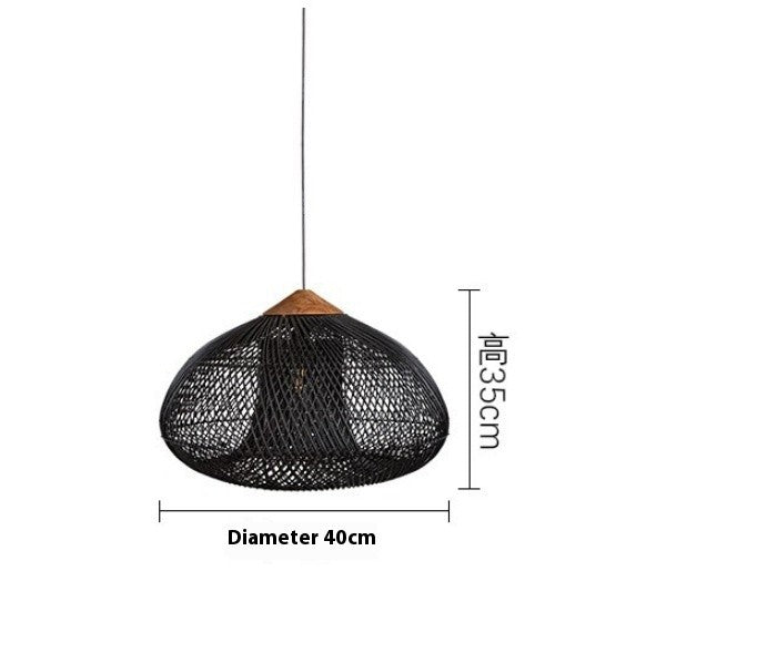 Handwoven Rattan Ceiling Light