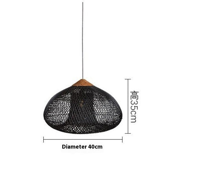 Handwoven Rattan Ceiling Light