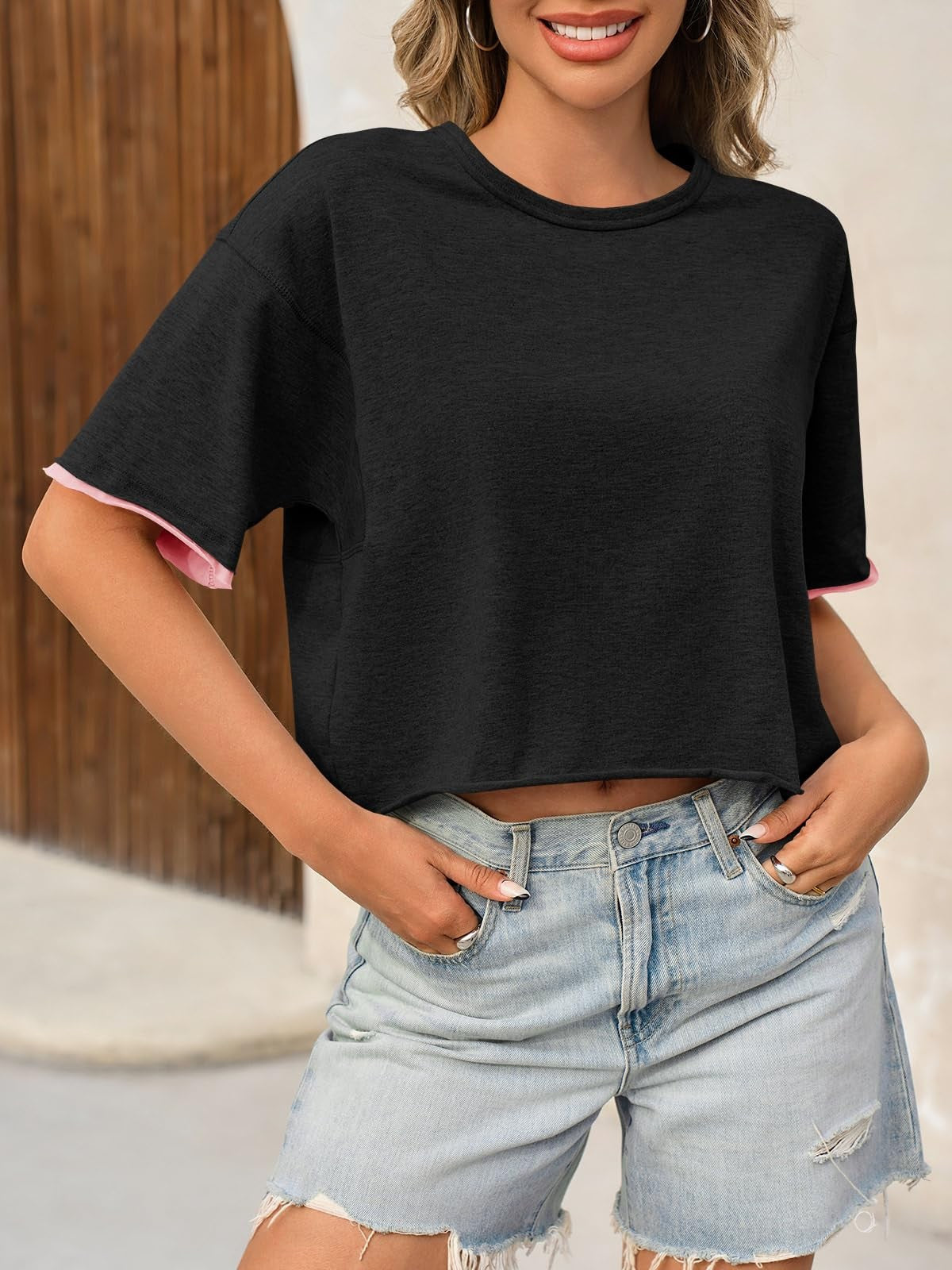 Liora Cropped Active Tee