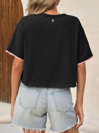 Liora Cropped Active Tee
