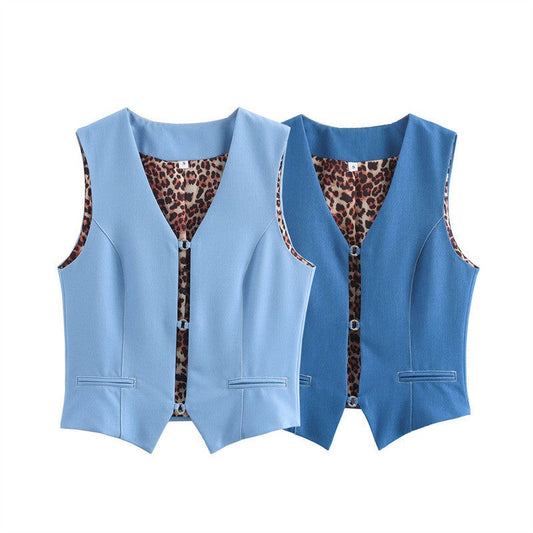 Liora Denim Vest Jacket
