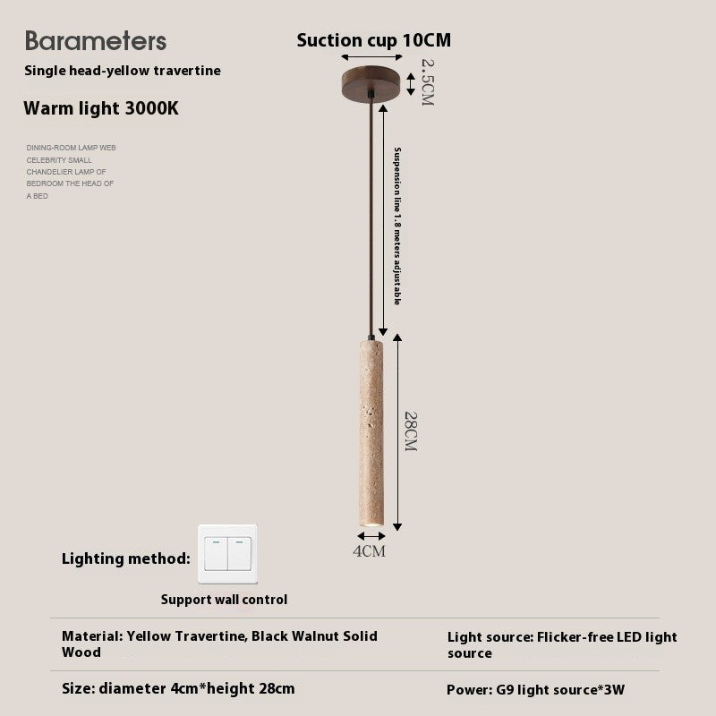 Minimalist Bedside Pendant Light