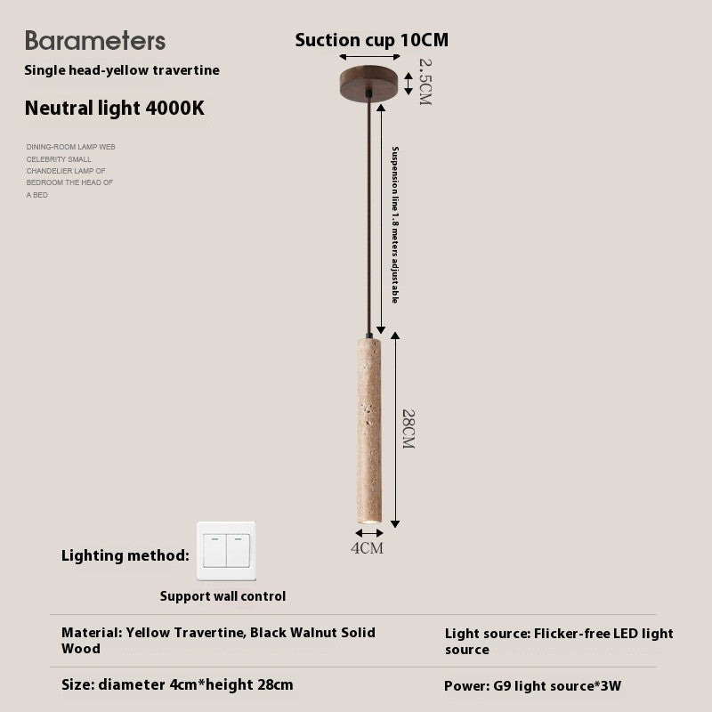 Minimalist Bedside Pendant Light