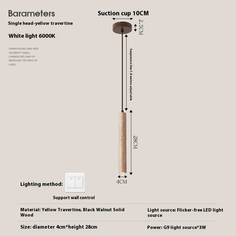 Minimalist Bedside Pendant Light