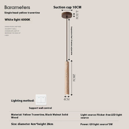 Minimalist Bedside Pendant Light