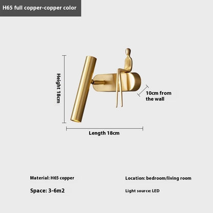 Modern Brass Wall Lamp