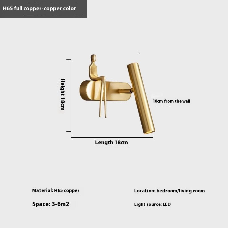 Modern Brass Wall Lamp