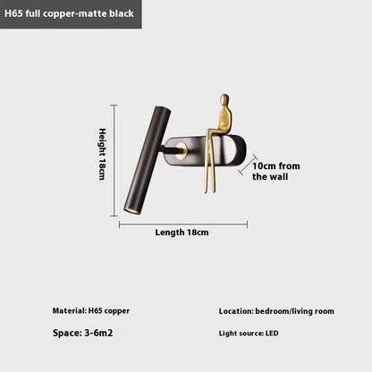 Modern Brass Wall Lamp