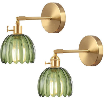 Retro Amber Glass Pendant Light