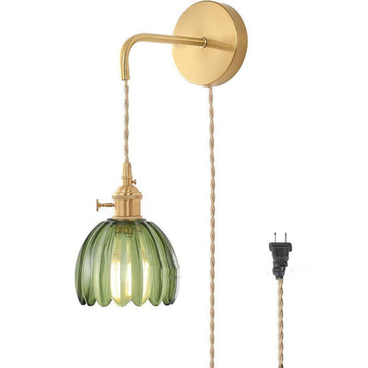 Retro Amber Glass Pendant Light