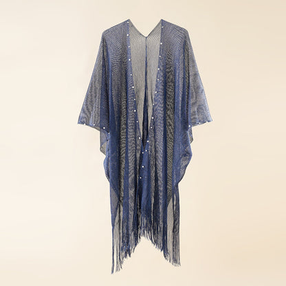 Selene Pearl-Detail Beach Shawl