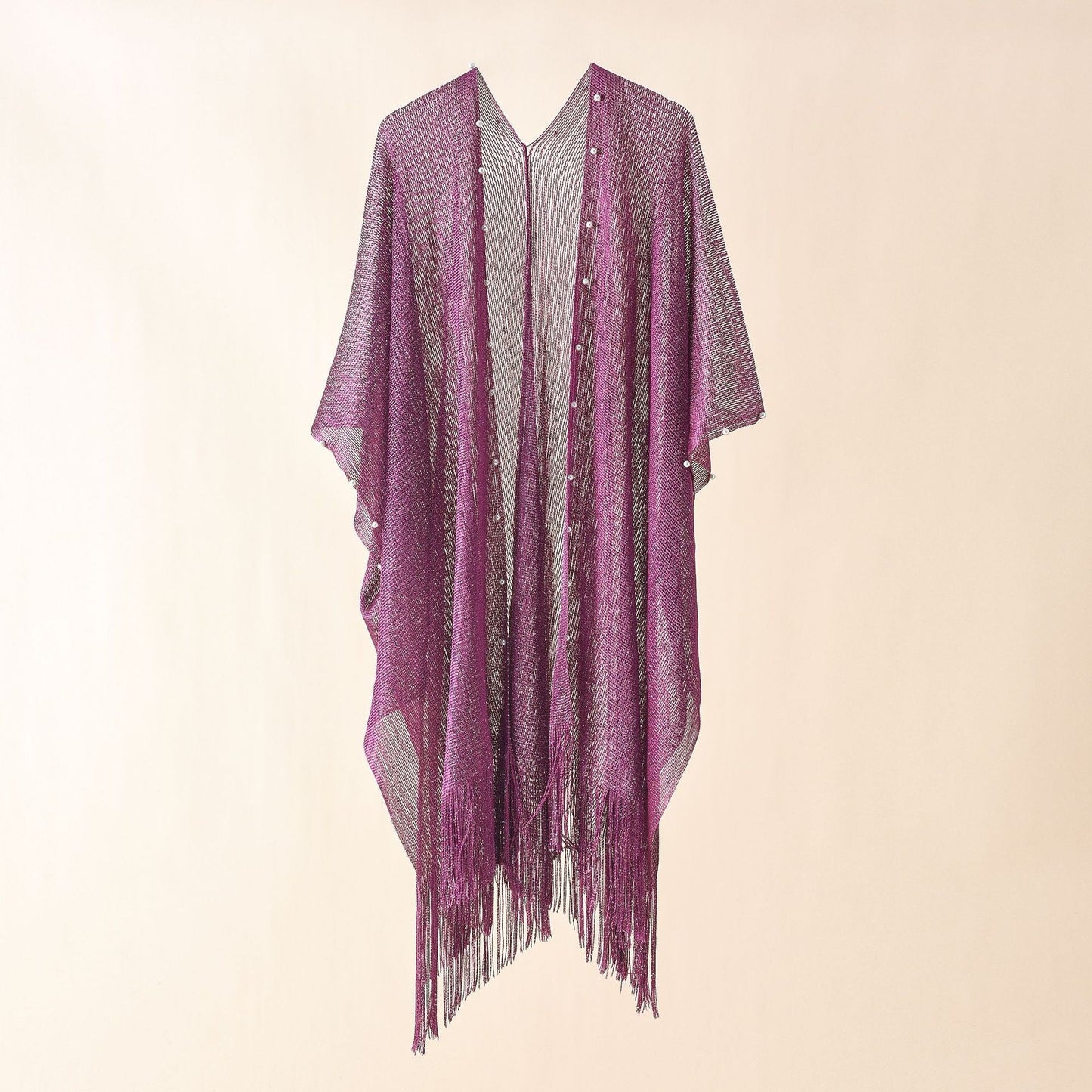 Selene Pearl-Detail Beach Shawl