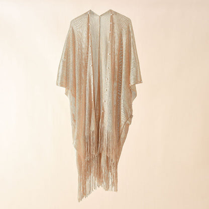 Selene Pearl-Detail Beach Shawl