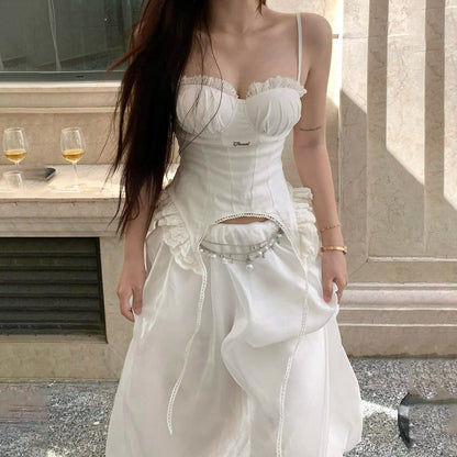 Seraphina Lace Ribbon Corset Cami