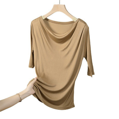 Solenne Silk Pleated Tee