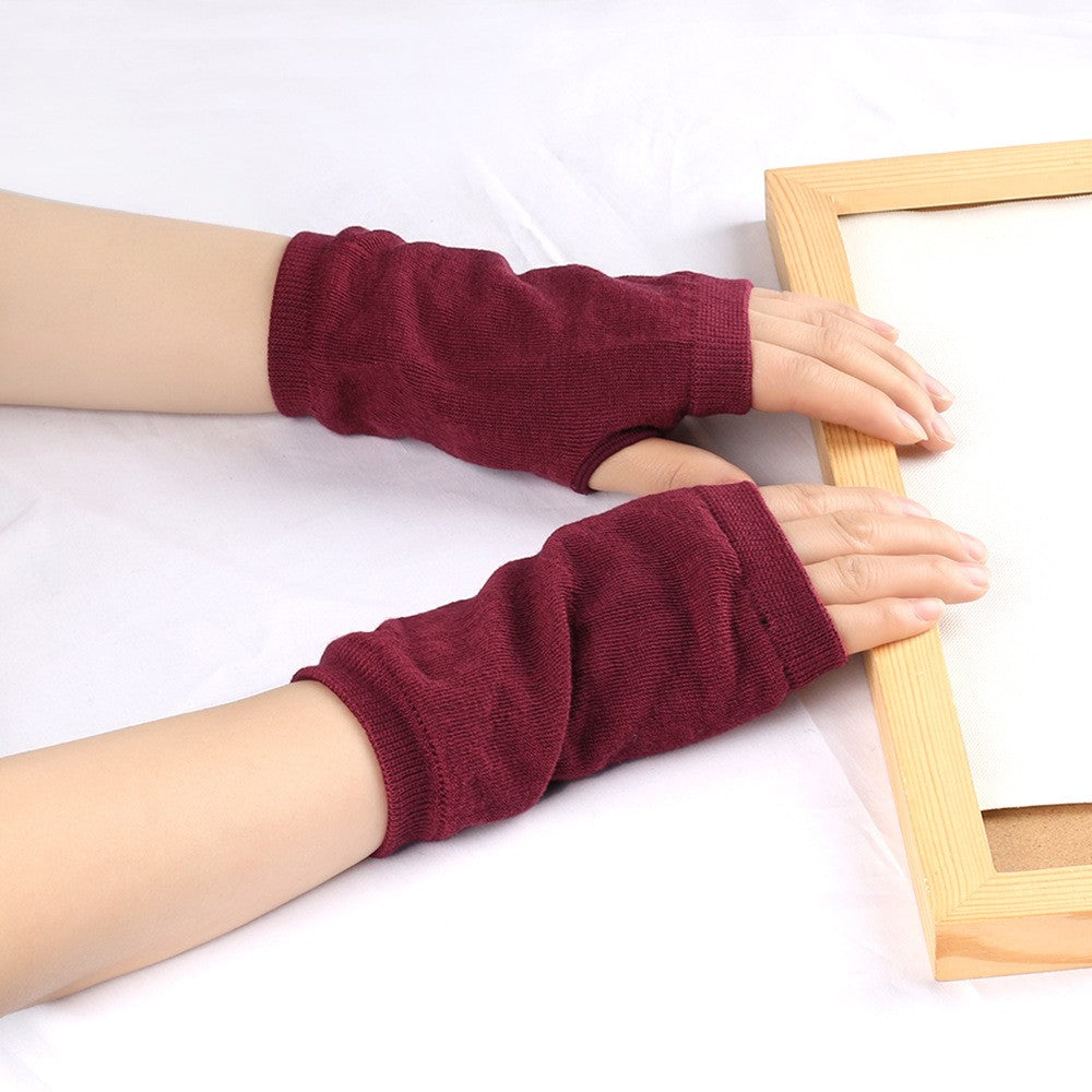 Ventra Cotton Knit Half-Finger Gloves