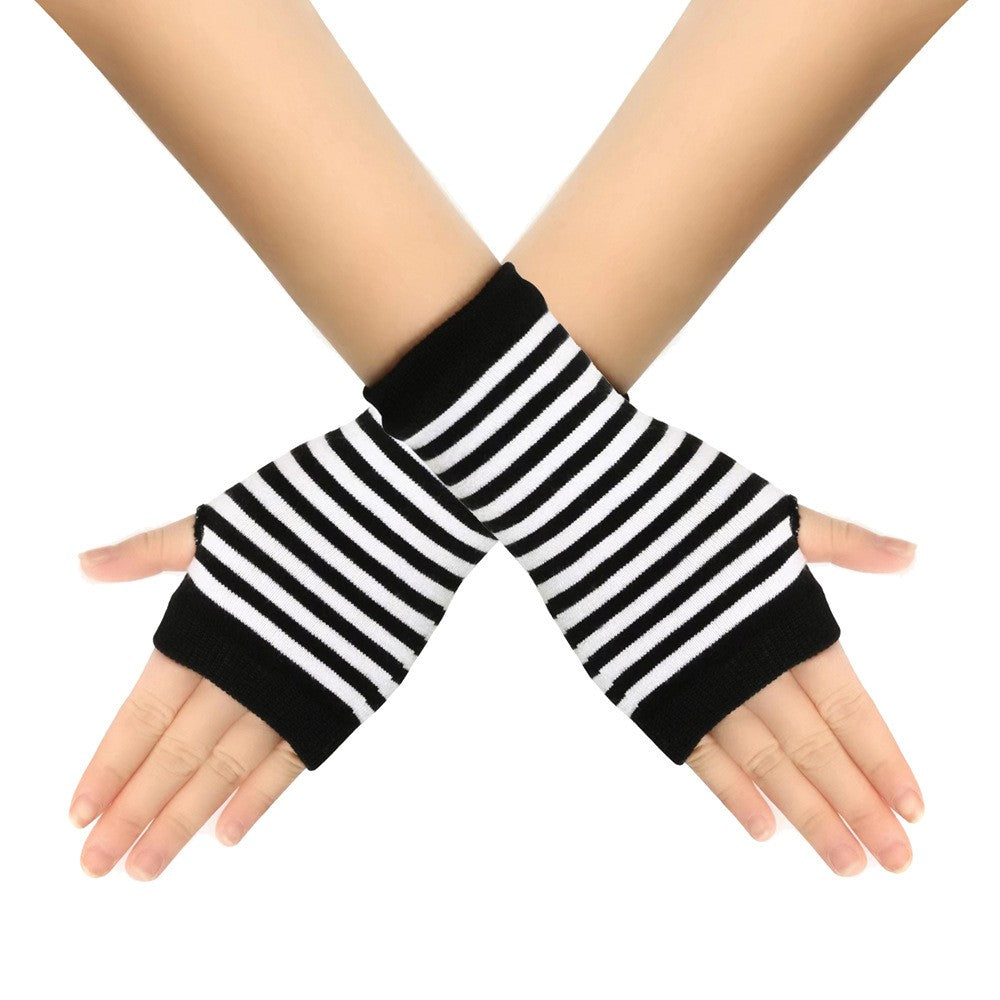 Ventra Cotton Knit Half-Finger Gloves