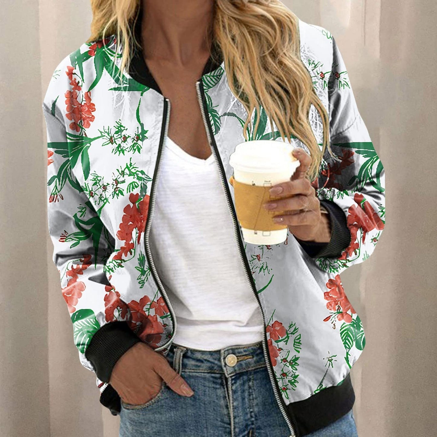 Vortex 3D Print Varsity Jacket